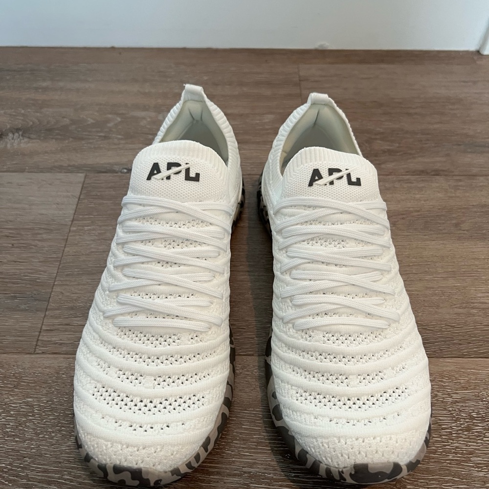 APL White Knit Sneakers